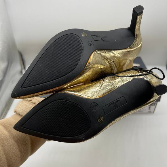 Worthington Womens Pleasant Stiletto Heel Dress Boots Gold Size 6 - Picture 12 of 16